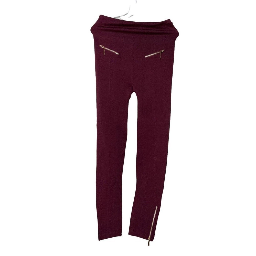 Gold Medal Women’s Fleece Lined Leggings Red L/XL NWT